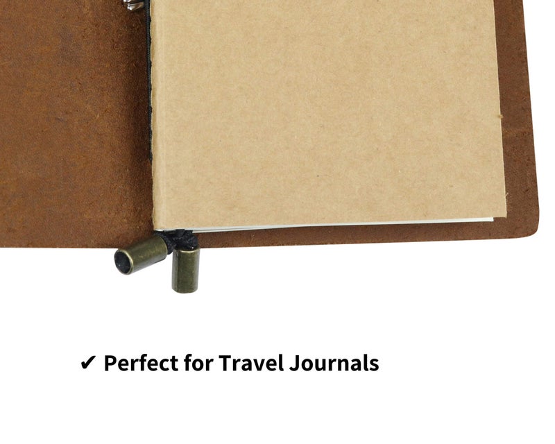 Wanderings Lined Regular Size Travelers Notebook Inserts | 4.25" x 8.25"/11cm x 21cm | 100 GSM Paper | 3 Hand-Stitched Booklets/180 Pages | Travelers Notebook Refills for Journals, Diaries, Planners - Image 5